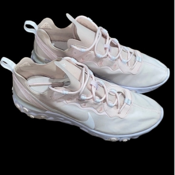 Nike React Element 55 Pale Pink White Running Shoes size 11 woman’s sneakers - Picture 9 of 9